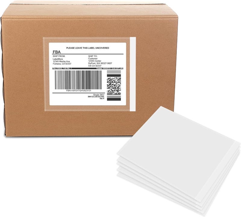 Tapsin Packing List Pouches 4.5'' X 5.5'', Shipping Label Sleeves, Packing Slip Envelopes, Clear Adhesive Top Loading Packing List (4.5"" X 5.5"") - Image 1